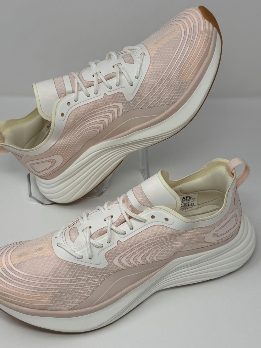 APL Athletic Propulsion Labs Women's Streamline Running Shoes Creme Ivory Light - Picture 3 of 12